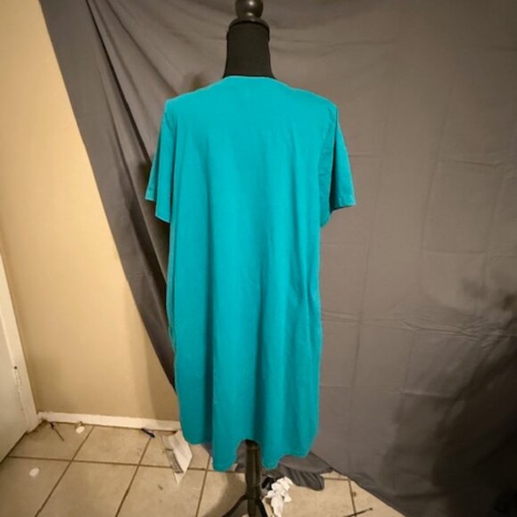 WOMAN WITHIN Shirt Dress Size L(18/20) - Picture 2 of 3
